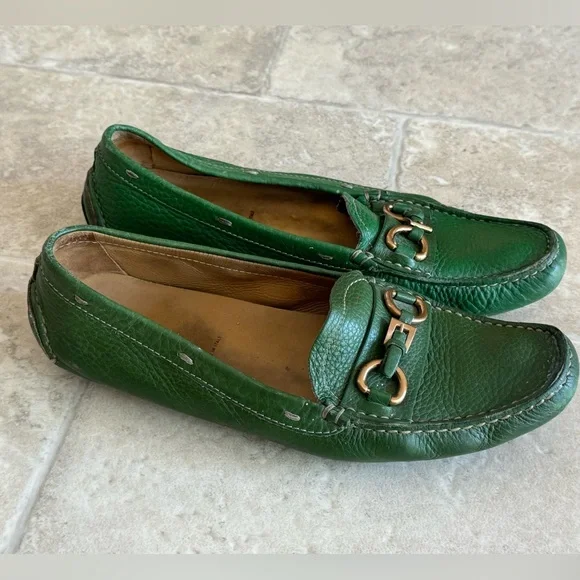 Green Prada Loafers 7 - Picture 2 of 7